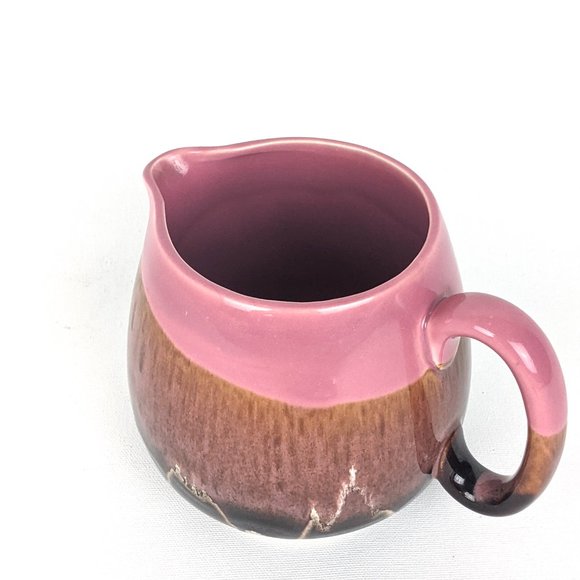 Vintage Pink & Brown 24 oz Pitcher or Large Creamer - Picture 7 of 8